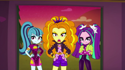 Size: 1920x1080 | Tagged: safe, screencap, character:adagio dazzle, character:aria blaze, character:sonata dusk, equestria girls:sunset's backstage pass, g4, my little pony:equestria girls, the dazzlings