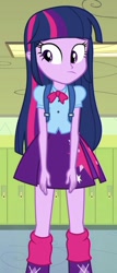 Size: 345x804 | Tagged: safe, screencap, character:twilight sparkle, character:twilight sparkle (alicorn), species:alicorn, species:pony, equestria girls:equestria girls, g4, my little pony:equestria girls, backpack, clothing, cropped, female, leg warmers, pleated skirt, skirt, solo
