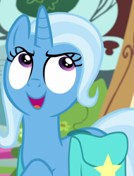 Size: 696x914 | Tagged: safe, screencap, character:trixie, species:pony, species:unicorn, episode:student counsel, bag, cropped, female, mare, saddle bag