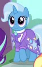 Size: 148x235 | Tagged: safe, screencap, character:starlight glimmer, character:trixie, episode:the last problem, g4, my little pony: friendship is magic, cropped, offscreen character, older trixie, solo focus