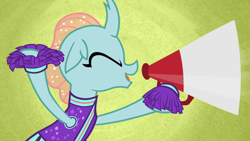 Size: 1920x1080 | Tagged: safe, screencap, character:ocellus, species:changedling, episode:2-4-6 greaaat, cute, diaocelles, megaphone, solo