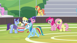 Size: 1920x1080 | Tagged: safe, screencap, character:berry blend, character:berry bliss, character:citrus blush, character:fluttershy, character:november rain, character:pinkie pie, character:rainbow dash, character:summer breeze, character:twinkleshine, episode:2-4-6 greaaat, friendship student