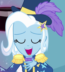 Size: 486x534 | Tagged: safe, screencap, character:trixie, episode:street magic with trixie, g4, my little pony:equestria girls, clothing, cropped, female, solo