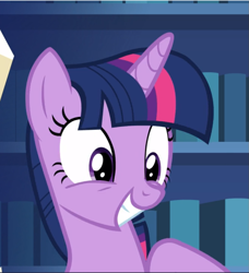 Size: 859x941 | Tagged: safe, screencap, character:twilight sparkle, character:twilight sparkle (alicorn), species:alicorn, species:pony, episode:celestial advice, g4, my little pony: friendship is magic, cropped, cute, smiling, solo, twiabetes