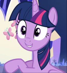 Size: 865x939 | Tagged: safe, screencap, character:twilight sparkle, character:twilight sparkle (alicorn), species:alicorn, species:pony, episode:celestial advice, g4, my little pony: friendship is magic, cropped, cute, looking at you, smiling, solo, twiabetes