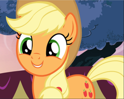 Size: 1183x940 | Tagged: safe, screencap, character:applejack, species:earth pony, species:pony, episode:honest apple, g4, my little pony: friendship is magic, cropped, cute, female, jackabetes, mare, smiling, solo