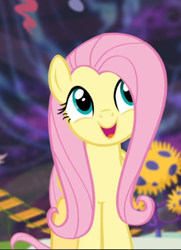 Size: 504x697 | Tagged: safe, screencap, character:fluttershy, species:pegasus, species:pony, episode:discordant harmony, g4, my little pony: friendship is magic, cropped, cute, female, mare, open mouth, shyabetes, solo