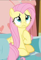 Size: 638x939 | Tagged: safe, screencap, character:fluttershy, species:pegasus, species:pony, episode:discordant harmony, g4, my little pony: friendship is magic, cropped, female, mare, raised hoof, sitting, solo