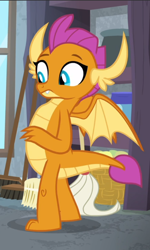 Size: 562x935 | Tagged: safe, screencap, character:smolder, episode:molt down, g4, my little pony: friendship is magic, cropped, solo