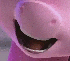 Size: 140x122 | Tagged: safe, official, screencap, character:pinkie pie, species:earth pony, species:pony, 3d, animated, close-up, cropped, gif, hello pinkie pie, looped, mouth, slightly creepy, solo, teeth