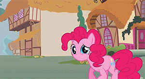 Size: 300x164 | Tagged: safe, screencap, character:pinkie pie, character:twilight sparkle, character:twilight sparkle (unicorn), species:earth pony, species:pony, species:unicorn, episode:magic duel, g4, my little pony: friendship is magic, animated, cruel, duo, female, frown, gif, mare, no mouth, raised eyebrow, raised hoof, sad, shocked, sympathy, worried