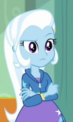 Size: 258x426 | Tagged: safe, screencap, character:trixie, episode:a little birdie told me, g4, my little pony:equestria girls, cropped, solo