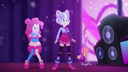 Size: 1600x900 | Tagged: safe, screencap, character:pinkie pie, character:supernova zap, equestria girls:sunset's backstage pass, g4, my little pony:equestria girls, amplifier, guitar, musical instrument, supernova zap