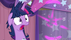 Size: 1920x1080 | Tagged: safe, screencap, character:twilight sparkle, character:twilight sparkle (alicorn), species:alicorn, species:pony, episode:a trivial pursuit, g4, my little pony: friendship is magic, bell, floppy ears, messy mane, solo