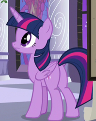 Size: 269x339 | Tagged: safe, screencap, character:twilight sparkle, character:twilight sparkle (alicorn), species:alicorn, species:pony, episode:the summer sun setback, g4, my little pony: friendship is magic, butt, cropped, plot, solo