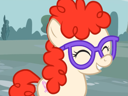 Size: 623x469 | Tagged: safe, screencap, character:twist, episode:call of the cutie, g4, my little pony: friendship is magic, cropped, glasses, grin, happy