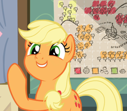 Size: 892x783 | Tagged: safe, screencap, character:applejack, episode:going to seed, g4, my little pony: friendship is magic, cropped, cute, jackabetes, smiling, solo