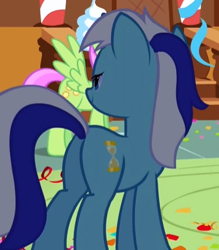 Size: 376x429 | Tagged: safe, screencap, character:merry may, character:minuette, episode:griffon the brush-off, butt, cropped, plot