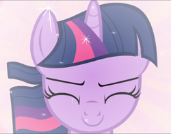 Size: 1198x939 | Tagged: safe, screencap, character:twilight sparkle, character:twilight sparkle (unicorn), species:pony, species:unicorn, episode:magical mystery cure, g4, my little pony: friendship is magic, close-up, cropped, cute, eyes closed, smiling, solo, twiabetes