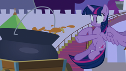 Size: 1920x1080 | Tagged: safe, screencap, character:twilight sparkle, character:twilight sparkle (alicorn), species:alicorn, species:pony, episode:the summer sun setback, g4, my little pony: friendship is magic, cart, cauldron, solo