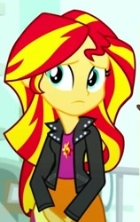Size: 589x934 | Tagged: safe, screencap, character:sunset shimmer, episode:pet project, eqg summertime shorts, g4, my little pony:equestria girls, cropped, solo