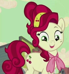 Size: 404x434 | Tagged: safe, screencap, character:cherry jubilee, species:earth pony, species:pony, episode:party pooped, g4, my little pony: friendship is magic, cropped, cute, female, solo