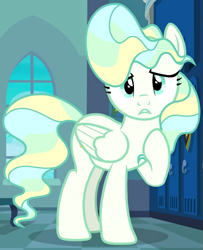 Size: 689x848 | Tagged: safe, screencap, character:vapor trail, episode:top bolt, g4, my little pony: friendship is magic, cropped, locker room, lockers, solo