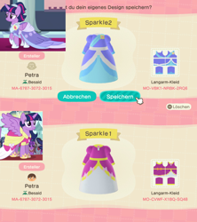 Size: 1280x1440 | Tagged: safe, screencap, character:twilight sparkle, character:twilight sparkle (alicorn), species:alicorn, species:pony, episode:magical mystery cure, episode:the last problem, g4, my little pony: friendship is magic, animal crossing, animal crossing: new horizons, clothing, coronation dress, dress, game screencap, second coronation dress