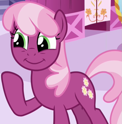 Size: 609x621 | Tagged: safe, screencap, character:cheerilee, species:earth pony, species:pony, episode:hearts and hooves day, g4, my little pony: friendship is magic, cropped, faec, female, mare, raised hoof, solo