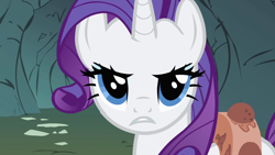 Size: 1920x1080 | Tagged: safe, screencap, character:rarity, species:pony, species:unicorn, episode:a dog and pony show, g4, my little pony: friendship is magic, female, looking at you, mare, rarity is not amused, solo, unamused