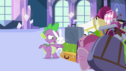 Size: 1280x720 | Tagged: safe, screencap, character:angel bunny, character:spike, episode:just for sidekicks, g4, my little pony: friendship is magic