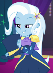 Size: 684x932 | Tagged: safe, screencap, character:trixie, equestria girls:spring breakdown, g4, my little pony:equestria girls, cropped, magician outfit