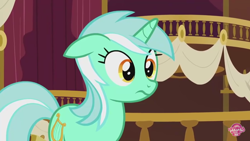 Size: 1280x720 | Tagged: safe, screencap, character:lyra heartstrings, episode:slice of life, g4, my little pony: friendship is magic, floppy ears, solo, wavy mouth