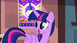 Size: 1280x720 | Tagged: safe, screencap, character:twilight sparkle, character:twilight sparkle (alicorn), species:alicorn, species:pony, episode:three's a crowd, g4, my little pony: friendship is magic, poster, solo