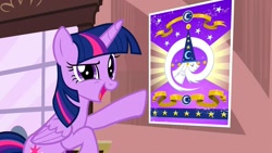 Size: 1280x720 | Tagged: safe, screencap, character:twilight sparkle, character:twilight sparkle (alicorn), species:alicorn, species:pony, episode:three's a crowd, g4, my little pony: friendship is magic, poster, solo