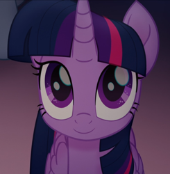 Size: 800x816 | Tagged: safe, screencap, character:twilight sparkle, character:twilight sparkle (alicorn), species:alicorn, species:pony, my little pony: the movie (2017), cropped, cute, looking at you, smiling, solo, twiabetes