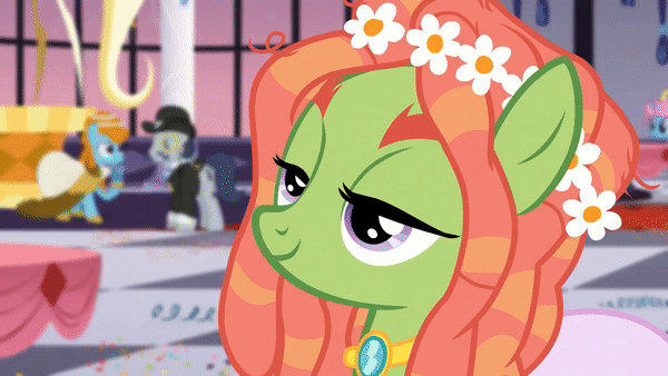 Size: 600x338 | Tagged: safe, screencap, character:tree hugger, species:earth pony, species:pony, episode:make new friends but keep discord, g4, my little pony: friendship is magic, animated, gif, solo focus, talking