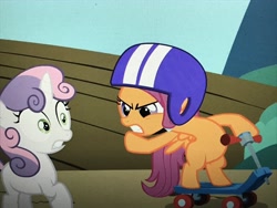 Size: 4032x3024 | Tagged: safe, screencap, character:scootaloo, character:sweetie belle, species:pegasus, species:pony, episode:the cutie pox, g4, my little pony: friendship is magic, angry
