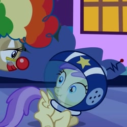 Size: 591x592 | Tagged: safe, screencap, character:alula, character:mayor mare, character:pluto, episode:luna eclipsed, g4, my little pony: friendship is magic, out of context, scrunchy face