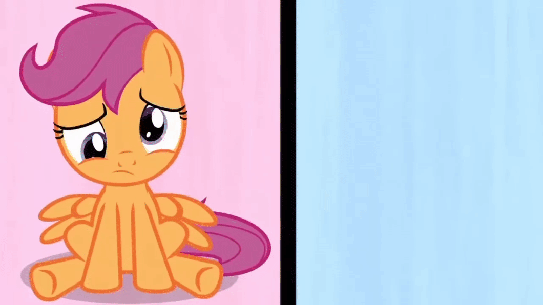 Size: 1060x596 | Tagged: safe, screencap, character:apple bloom, character:scootaloo, species:earth pony, species:pegasus, species:pony, episode:one bad apple, g4, my little pony: friendship is magic, animated, dizzy, loop