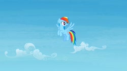 Size: 1280x720 | Tagged: safe, screencap, character:rainbow dash, species:pegasus, species:pony, episode:rainbow falls, g4, my little pony: friendship is magic, female, flying, solo
