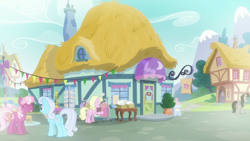 Size: 1920x1080 | Tagged: safe, screencap, character:cheerilee, character:linky, character:millie, character:octavia melody, character:shoeshine, episode:dragon dropped, g4, my little pony: friendship is magic