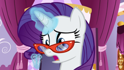 Size: 1920x1080 | Tagged: safe, screencap, character:rarity, episode:dragon dropped, g4, my little pony: friendship is magic, glasses, rarity's glasses, solo