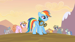 Size: 1920x1080 | Tagged: safe, screencap, character:dust devil, character:jetstream, character:rainbow dash, character:spring skies, species:pegasus, species:pony, episode:hurricane fluttershy, g4, my little pony: friendship is magic, background pony, female, male, mare, silverwing (character), stallion, stomping, warm front