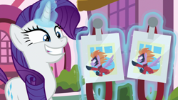 Size: 1920x1080 | Tagged: safe, screencap, character:rarity, episode:dragon dropped, g4, my little pony: friendship is magic, solo
