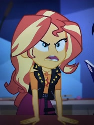 Size: 3024x4032 | Tagged: safe, screencap, character:sunset shimmer, equestria girls:rollercoaster of friendship, g4, my little pony:equestria girls, cropped, solo