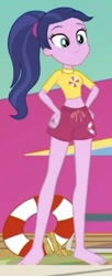 Size: 360x879 | Tagged: safe, screencap, episode:i'm on a yacht, g4, my little pony:equestria girls, baewatch, barefoot, beautiful, clothing, cropped, feet, legs, lifeguard, solo