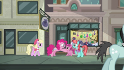 Size: 1920x1080 | Tagged: safe, screencap, character:bruce mane, character:luckette, character:pinkie pie, character:ruby pinch, character:strawberry ice, episode:the gift of the maud pie, g4, my little pony: friendship is magic, female, filly, walking