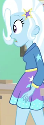 Size: 256x720 | Tagged: safe, screencap, character:trixie, equestria girls:forgotten friendship, g4, my little pony:equestria girls, cropped, female, shocked, solo
