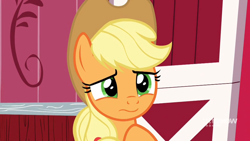Size: 1280x720 | Tagged: safe, screencap, character:applejack, species:earth pony, species:pony, episode:harvesting memories, female, mare, sweet apple acres